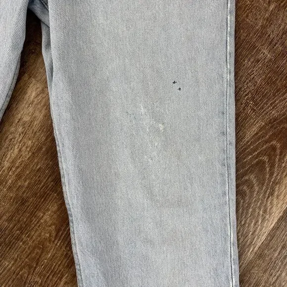 Vintage Levi's 701 High Waisted Light Wash Straight Jeans Button Fly - Picture 9 of 10